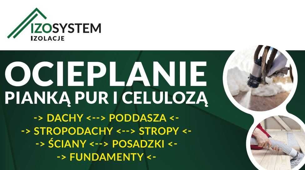 Docieplanie Ocieplanie Izolacja Poddaszy Pianą PUR, Celulozą, Wełną