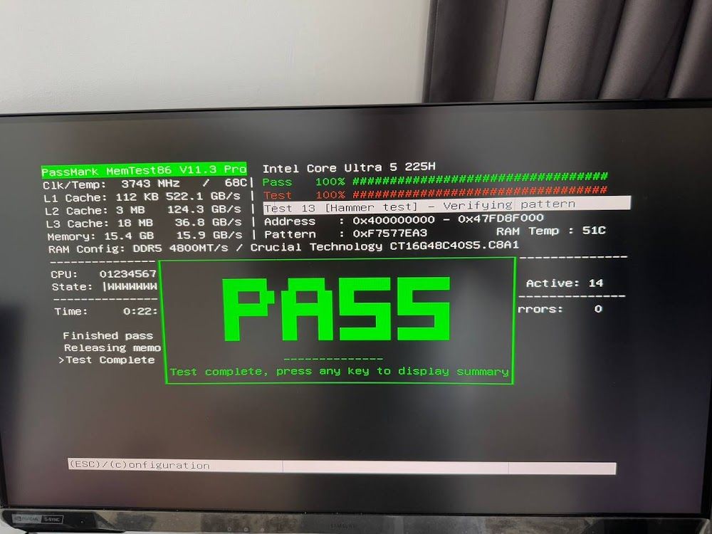 Оперативна памʼять Crucial DDR5 SODIMM 16GB 4800 MHz CL40