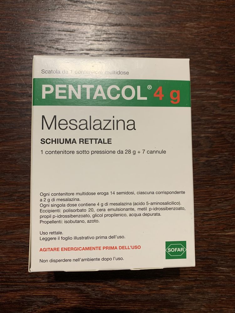 Ліки Pentacol 4g (mesalazina)