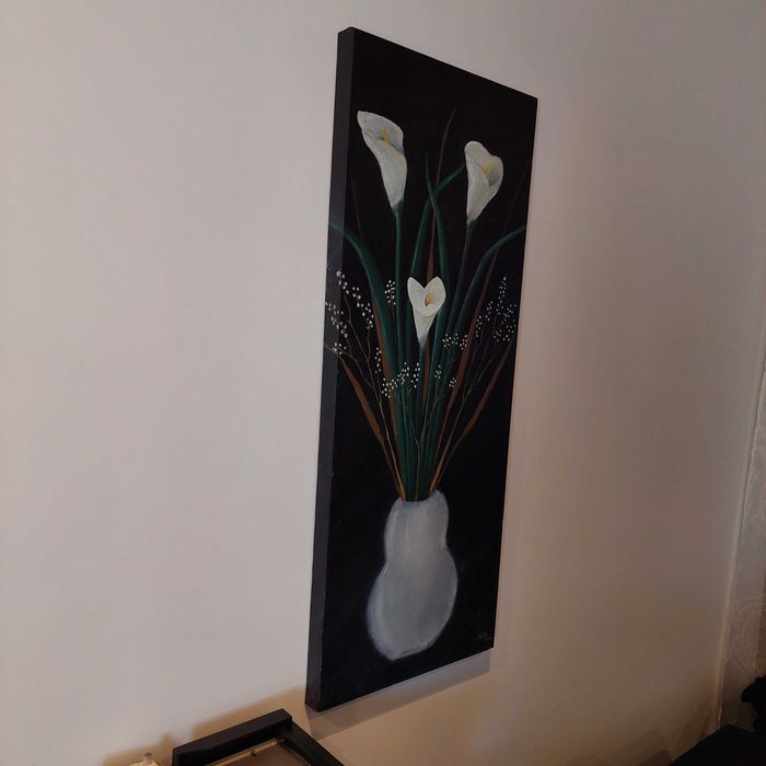 Óleo sobre tela - pintura jarros