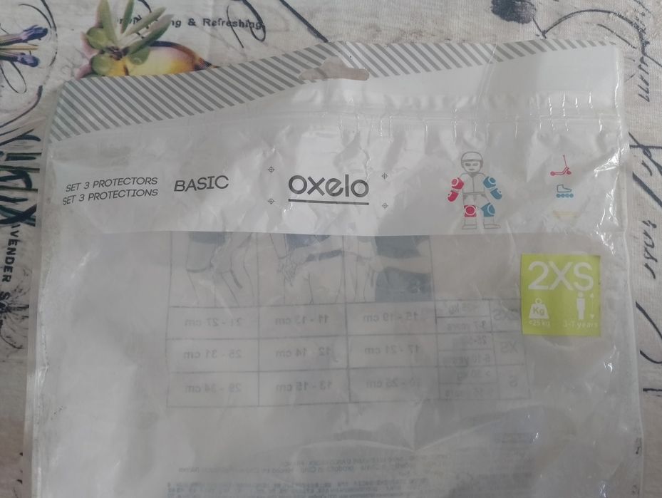 Capacete e proteções para criança.