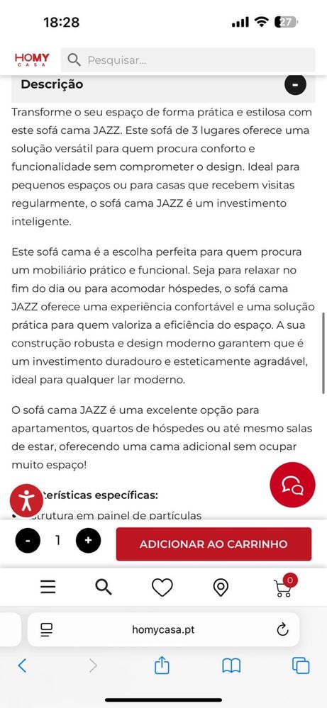 Sofa cama NOVO!!