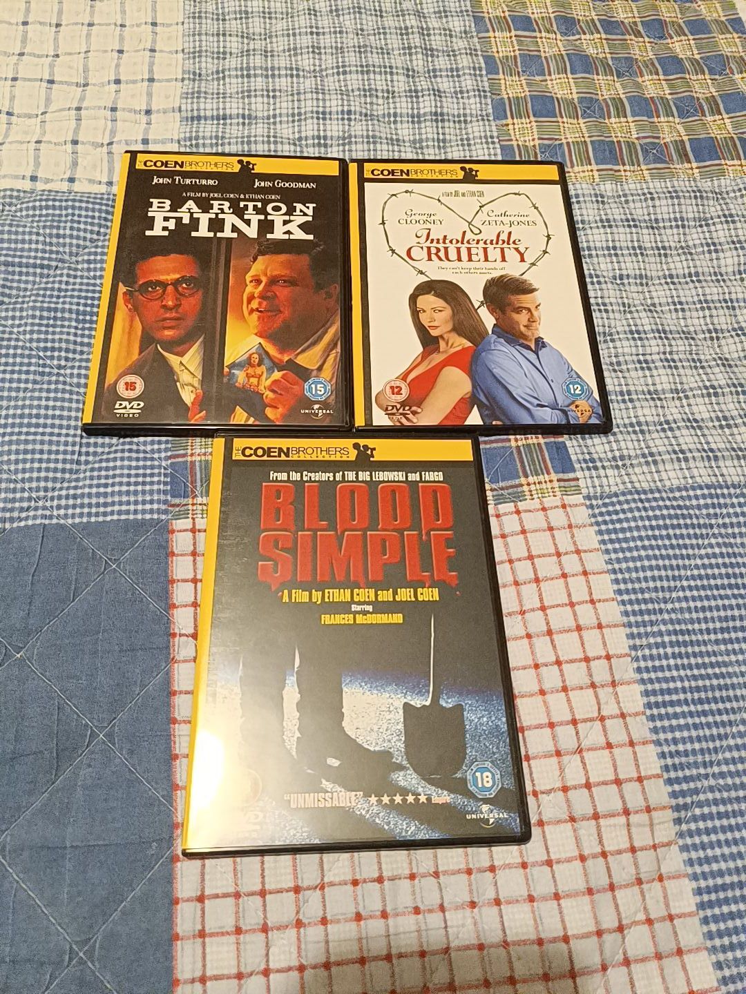 Coleção de filmes dos Irmãos Coen em DVD (portes grátis)