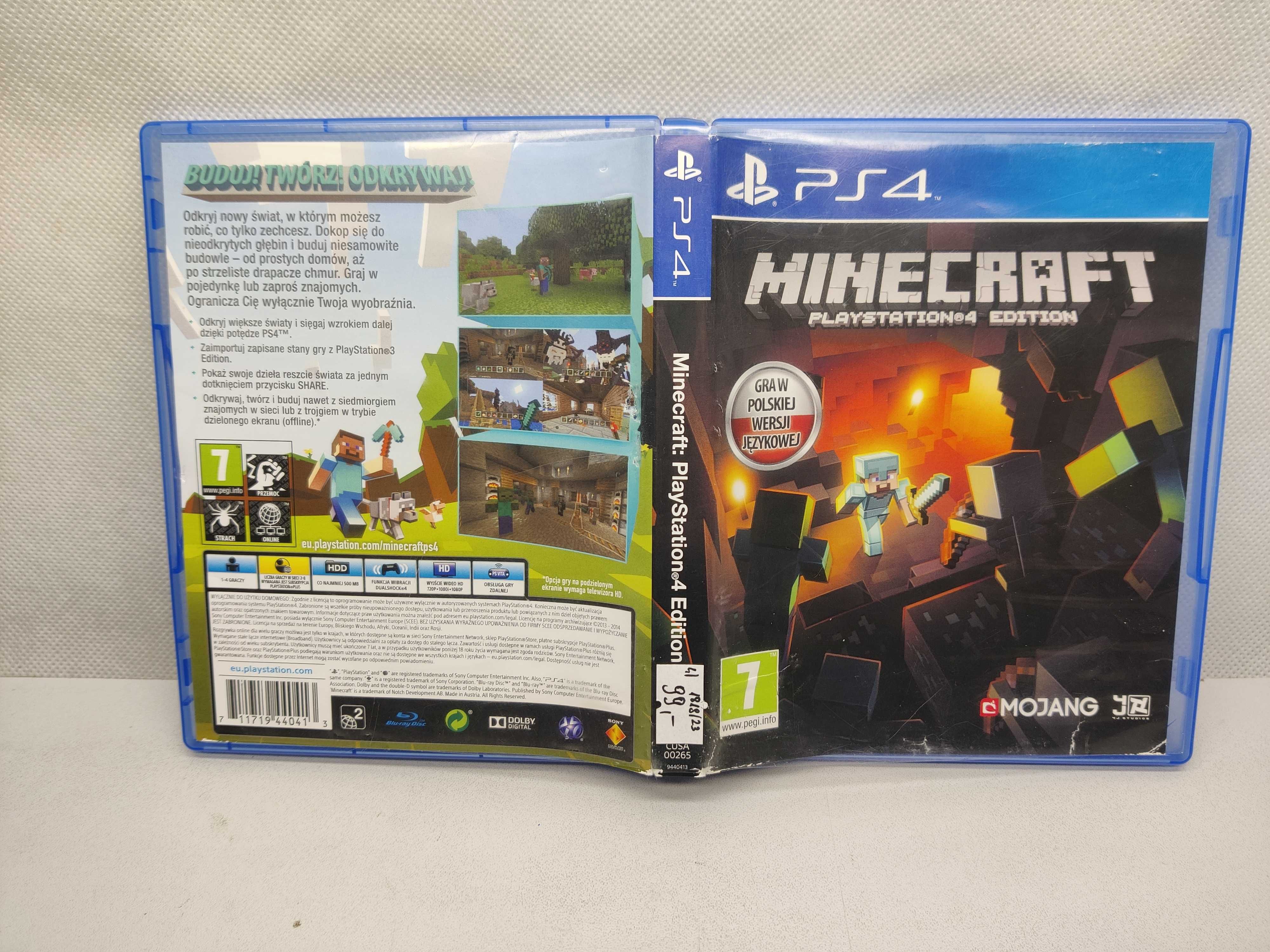 Minecraft PS4 PL; Lombard Jasło Igielna
