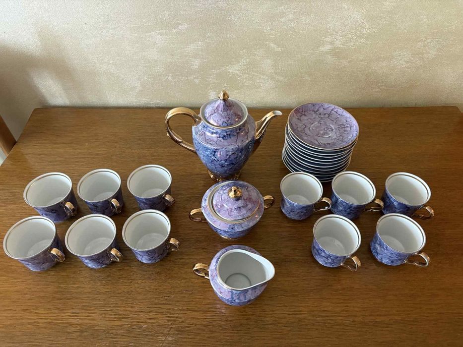 Zestaw  porcelany kawowo herbaciany Karolina