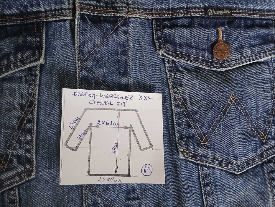 Kurtka Wrangler casual fit xxl pachy:2x61cm