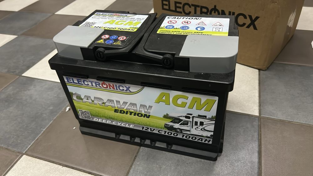 Тяговый  инверторный аккумулятор AGM 12V 100A, новый