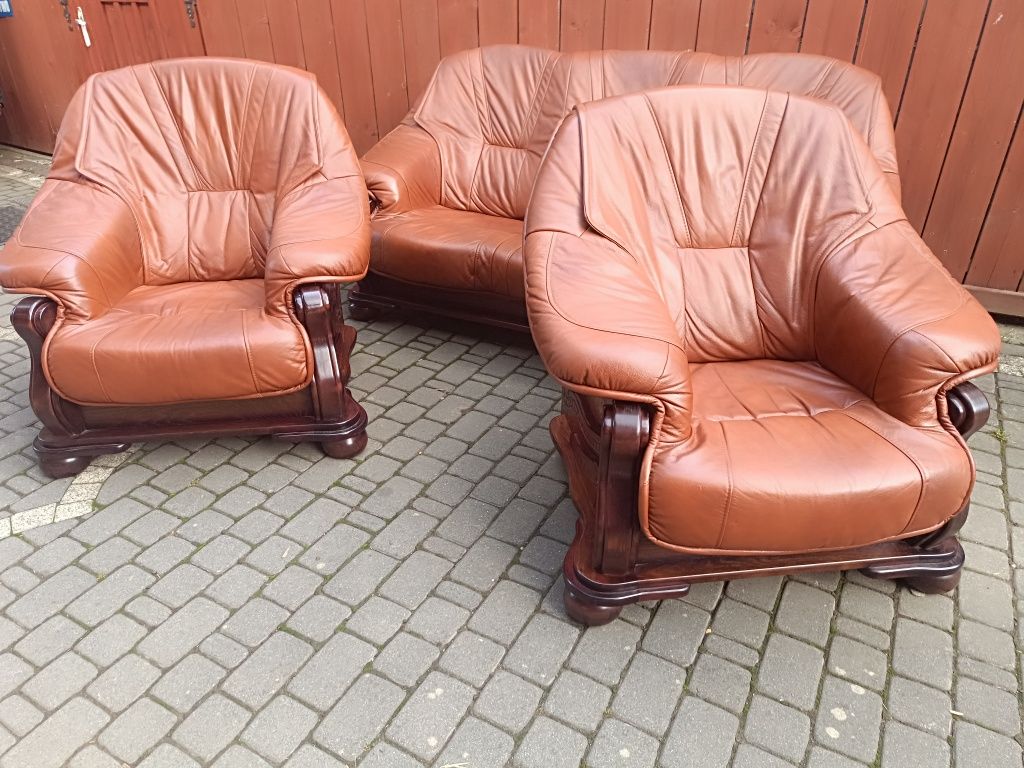 Skórzany Komplet Do Salonu: Prestiż, Wygoda i Designerski Styl w Jedny