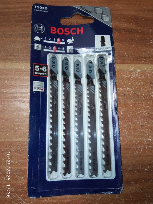 ЛОТ: НОВІ Пилки Полотна Bosch для Лобзика (дерево пластик ДСП ДВП) США