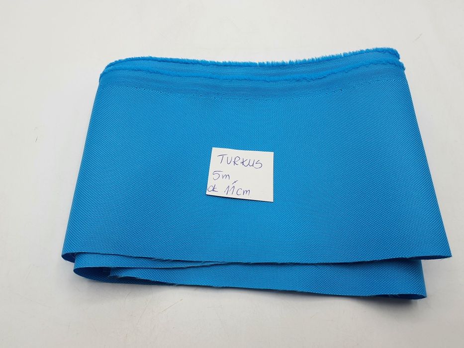 Tkanina Oxford nieprzemakalna kupon 5 m.x ok.11 cm.turkus