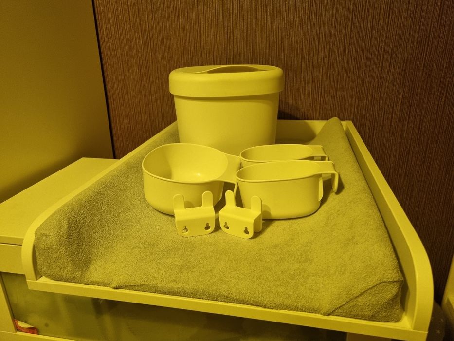 Nakładka przewijak na komodę ikea komplet Plus pojemniki