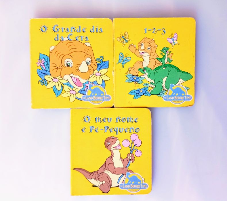 3 mini livros The Land Before Time.