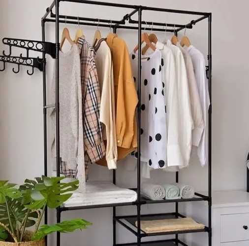 Вішалка для одягу Simple Coat Rack Double Row вішалка з полицями