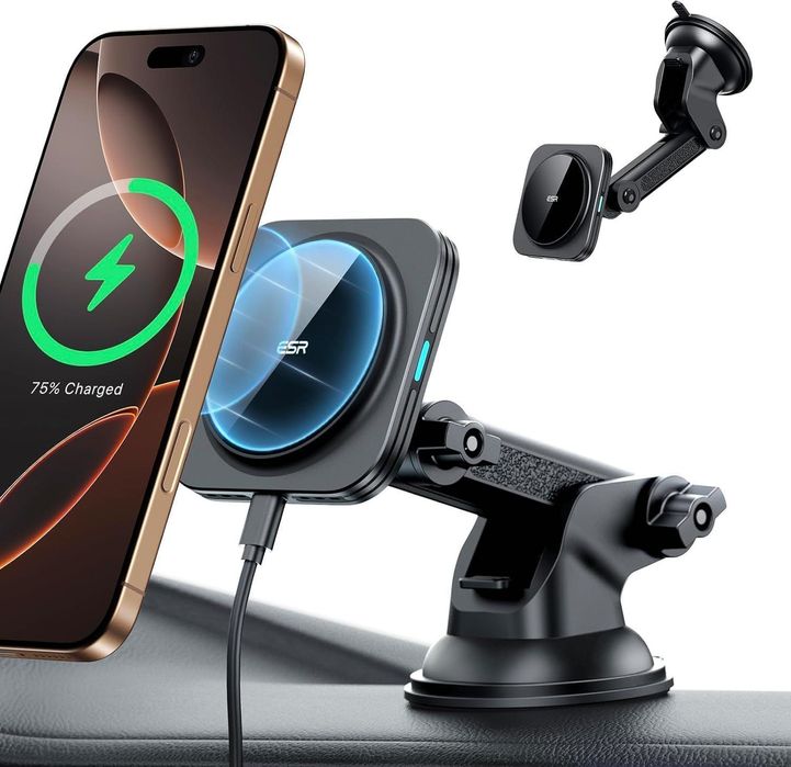 Автомобільна зарядка ESR Wireless Car Charger тримач телефона в машину