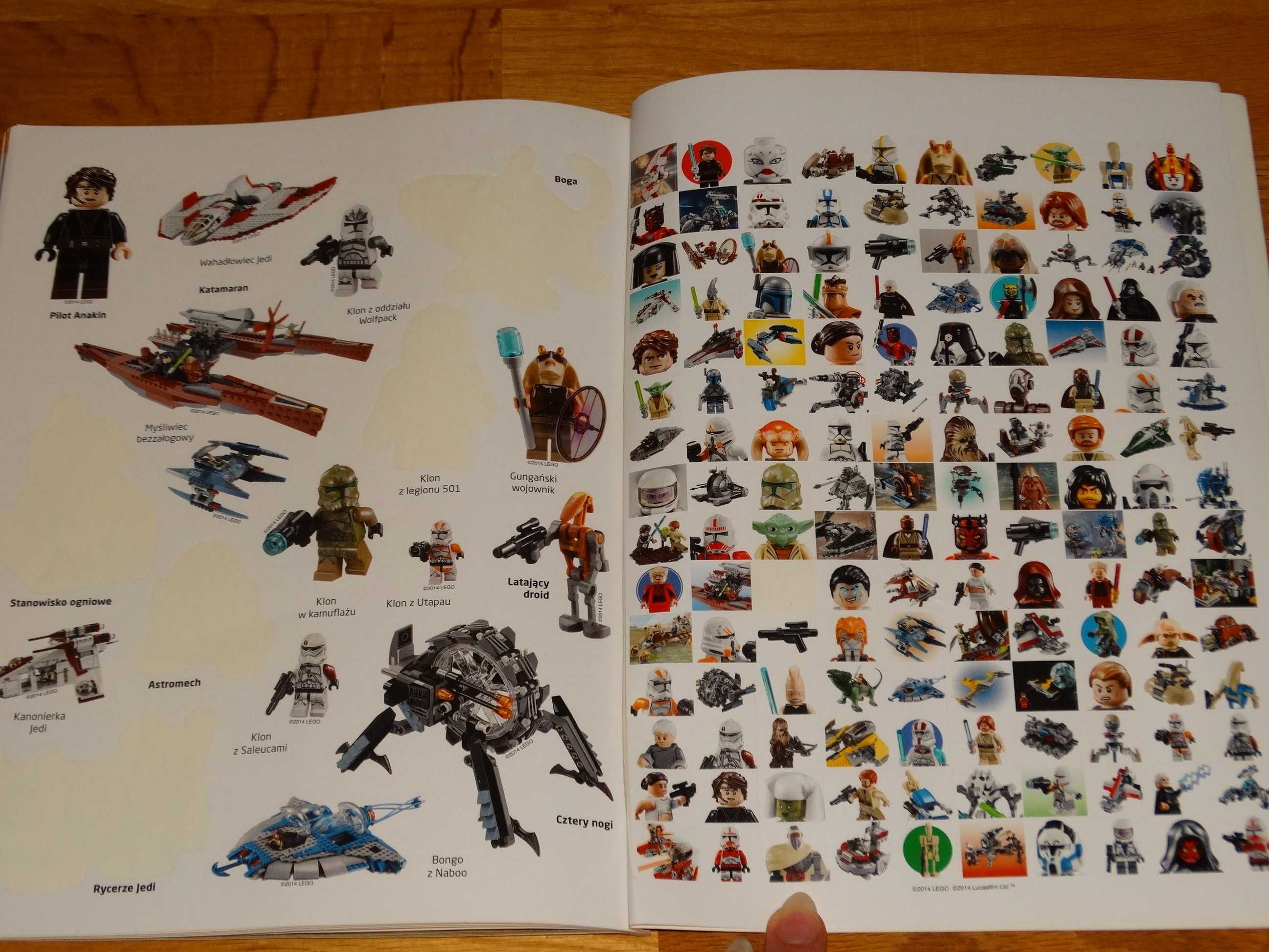 Lego Star Wars Wielkie Bitwy Jedi Książka + naklejki duża ilość