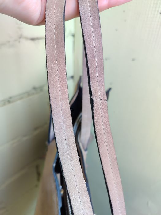 Нова шкіряна замшева сумка Mango