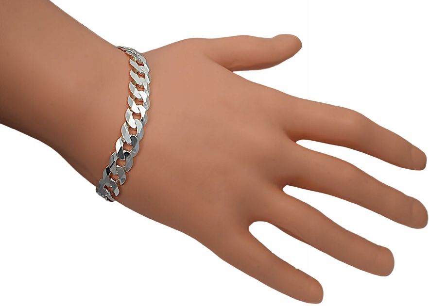 Srebrna Bransoleta PANCERKA 10,50 mm  GRAWER GRATIS