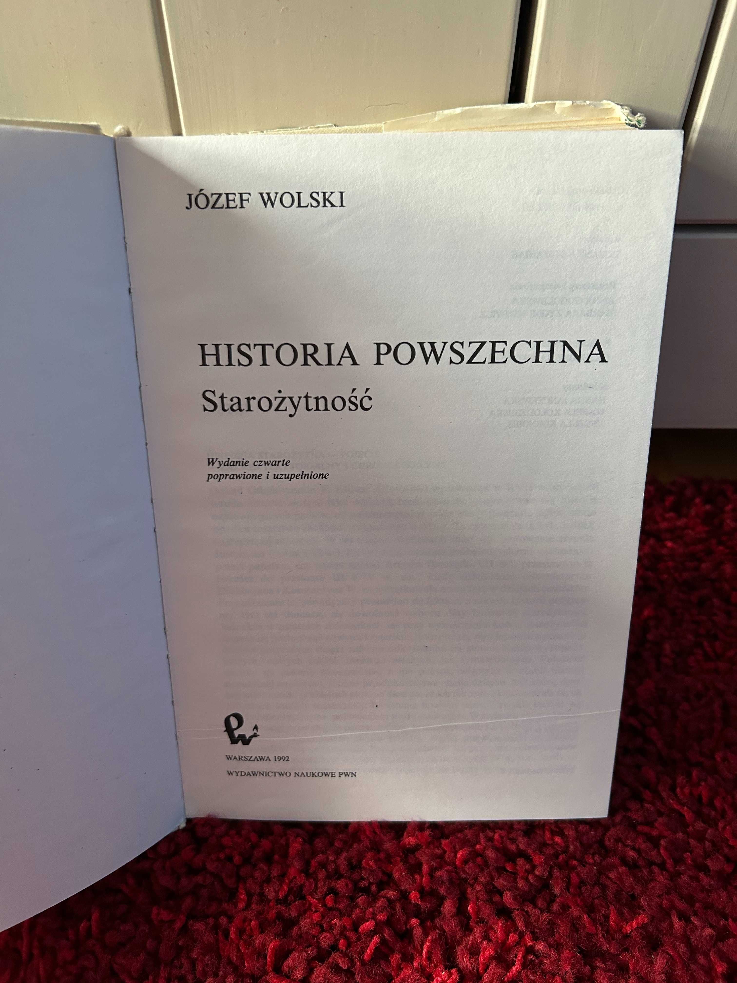 Z. Wójcik Historia Powszechna, J. Wolski Historia Powszechna