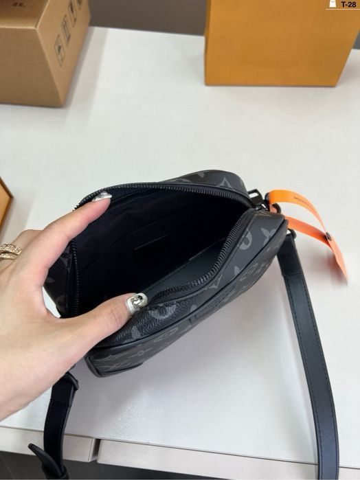 Сумка Louis Vuitton мужская черная shadow унисекс оригинал