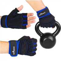 Rękawiczki treningowe na siłownię Pretorians RT01 niebieskie XL