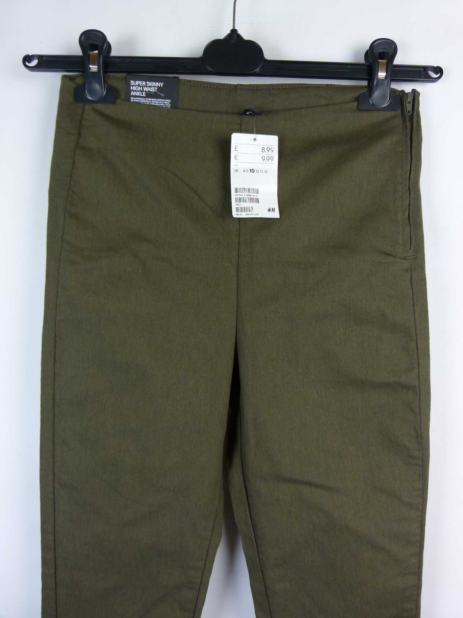 Divided by H&M spodnie super skinny wyższy stan / 36 z metką