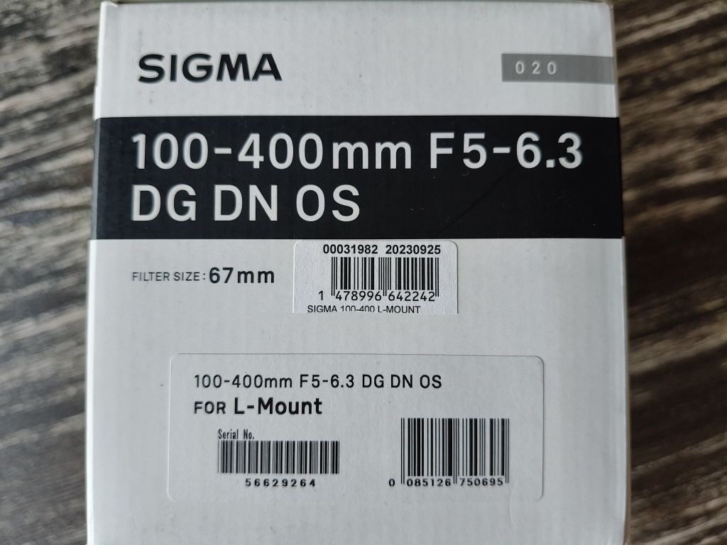 Sigma 100-400mm f/5-6.3 L-mount