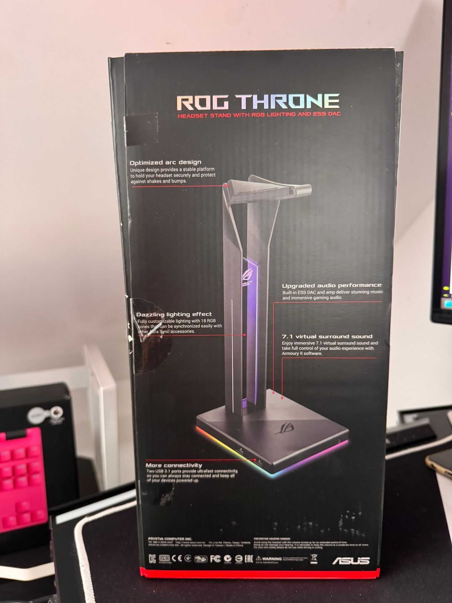 Stojak na słuchawki ASUS ROG Throne
