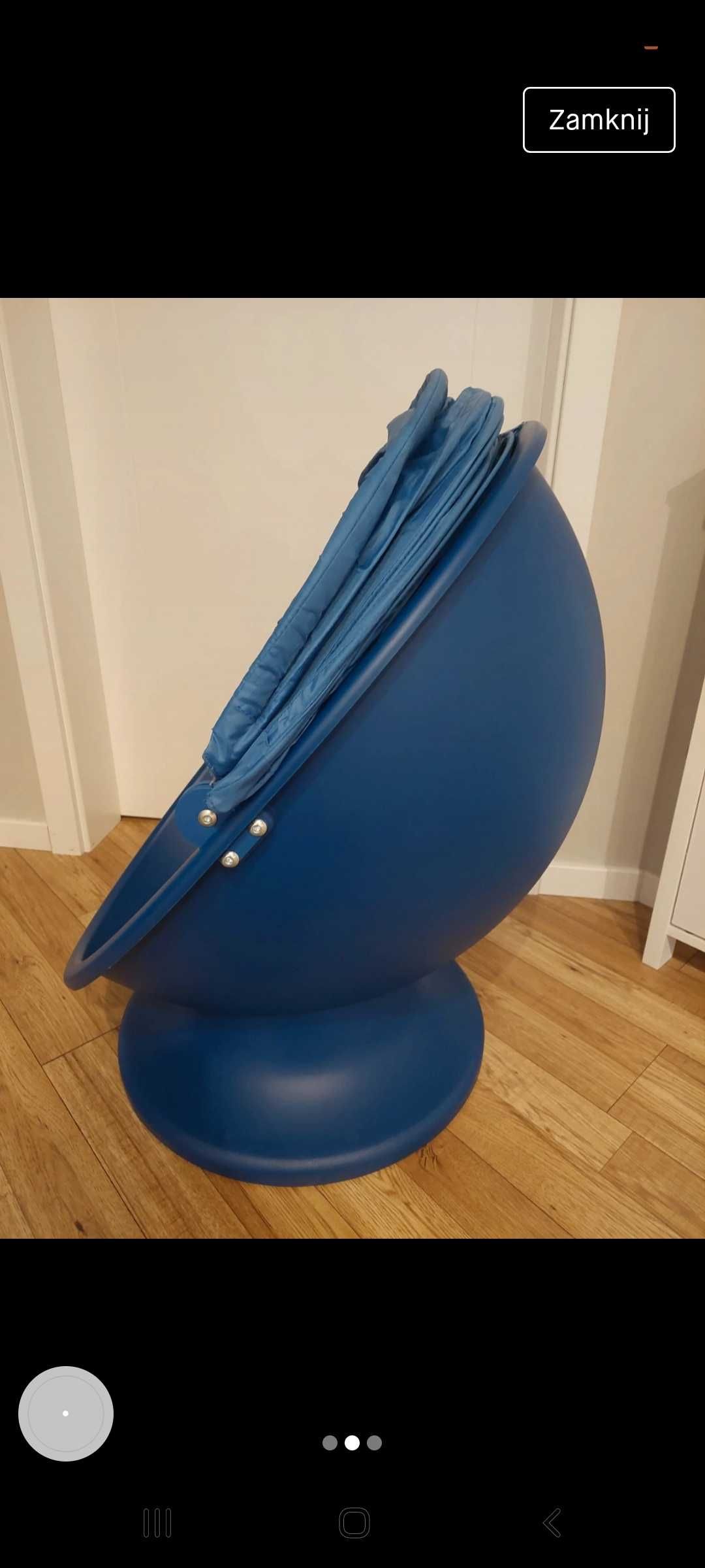 Fotel kręcony, jajko dla dzieci Ikea Frömst.