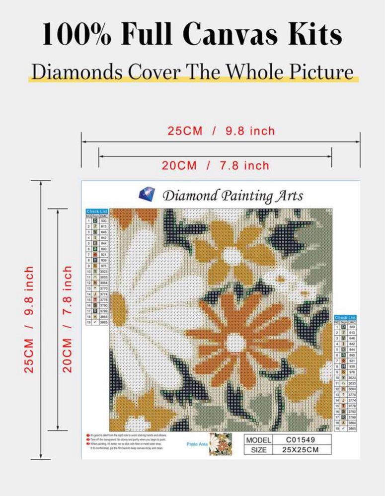 Unikalne Diamond Painting Boho Motyw Kwiatowy DYI