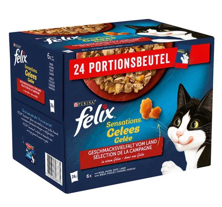 Megapakiet Felix Sensations w galarecie, 96 x 85 g