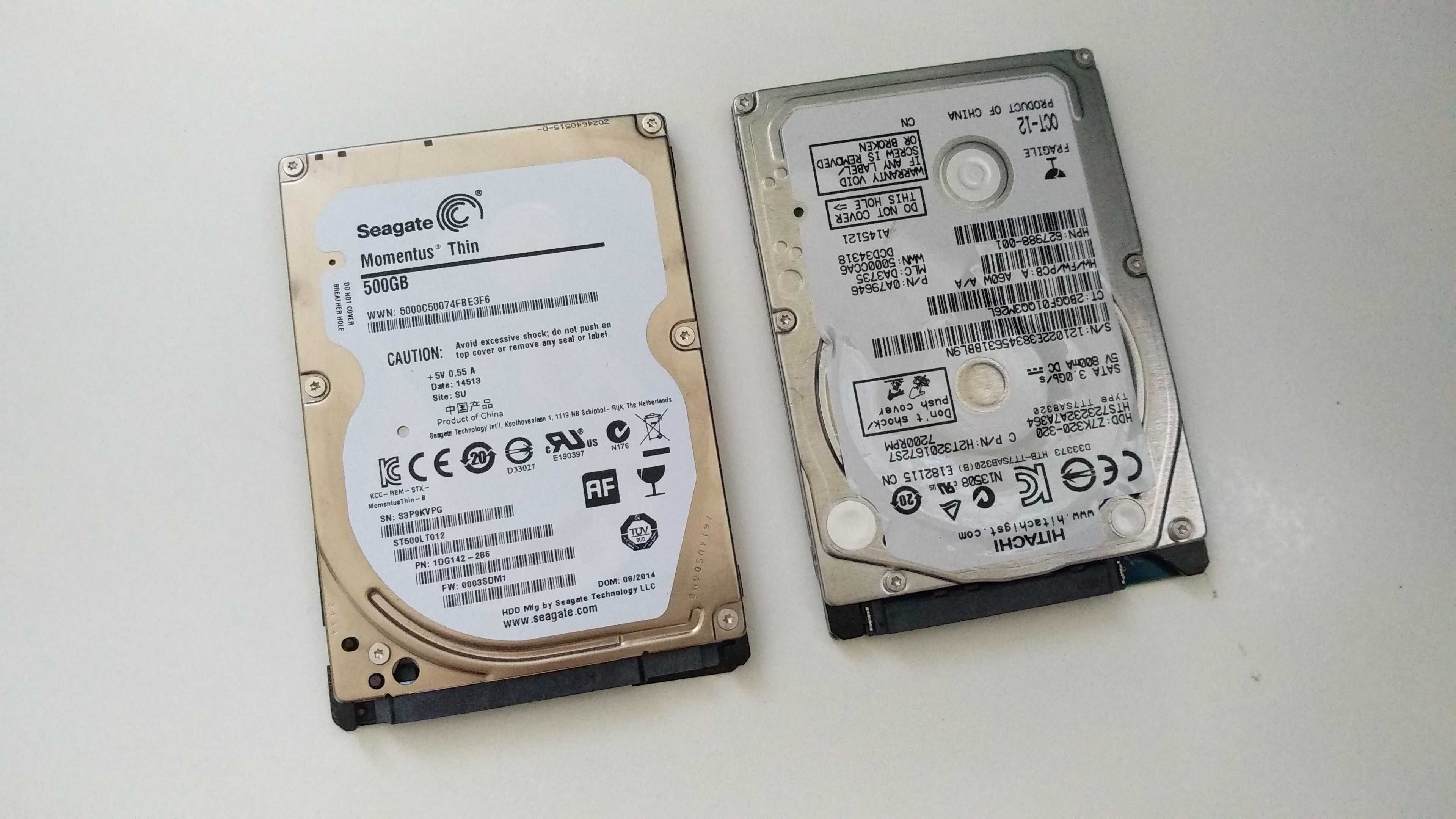 320GB, 500GB Винчестер, жесткий диск, HDD 2.5 для ноутбука