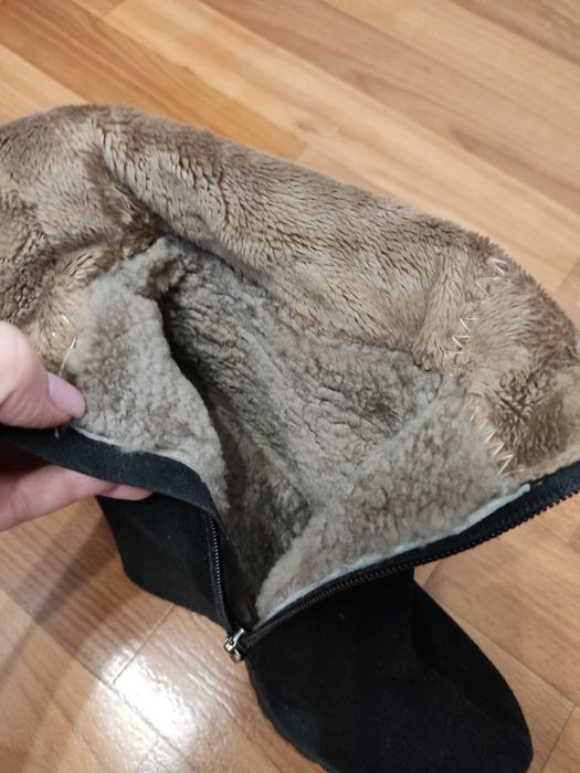 Ботфорты зимние замшевые Lonza