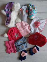 Шапка, панамки, перчатки, дівчинці 5-9 років