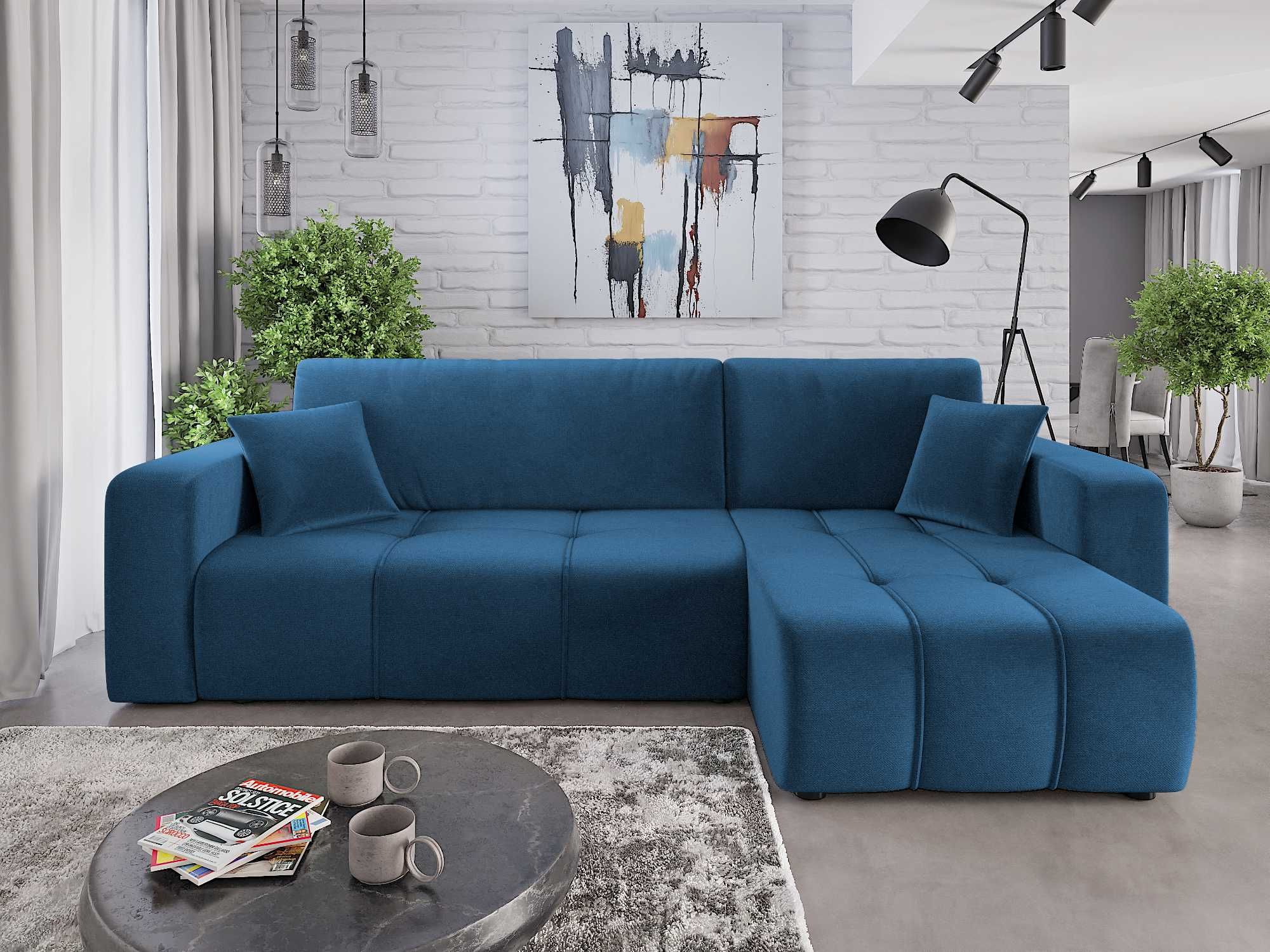 naroznik sofa ALICE L funkcja spania pojemnik Poso 38 sprezyna falista