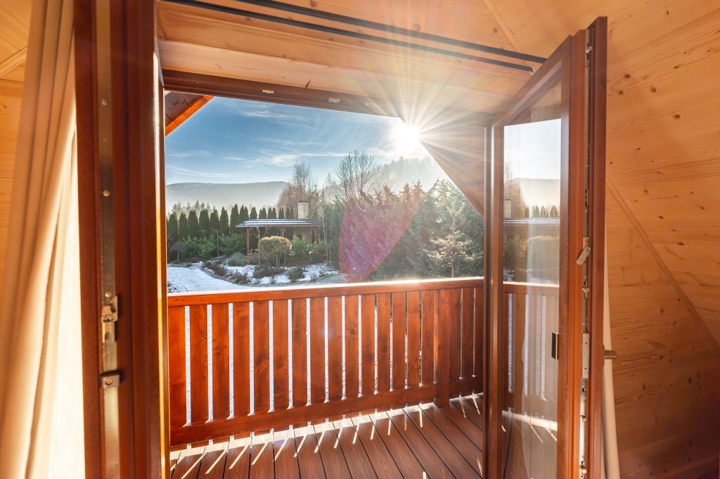 Karkonoski Klimat - domek z bali z dostępem do jacuzzi i sauny.