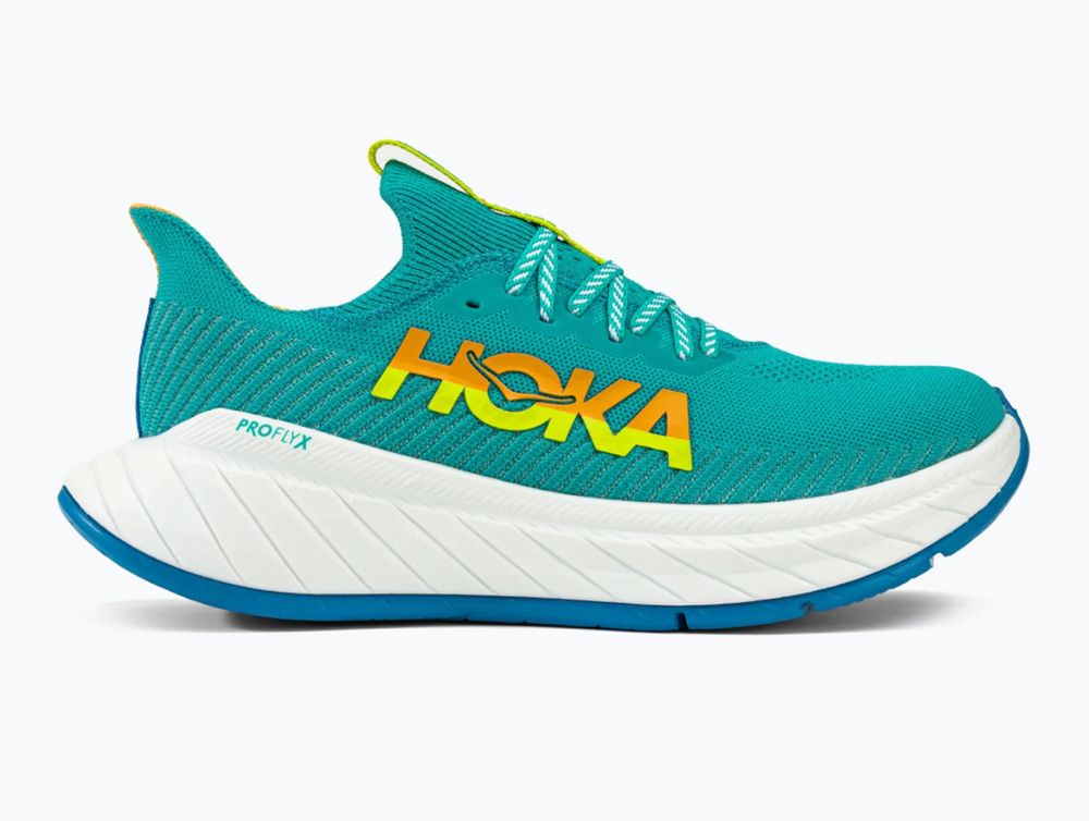 Кросівки для бігу чоловічі HOKA Carbon X 3 блакитно-жовті 1123192-CEPR