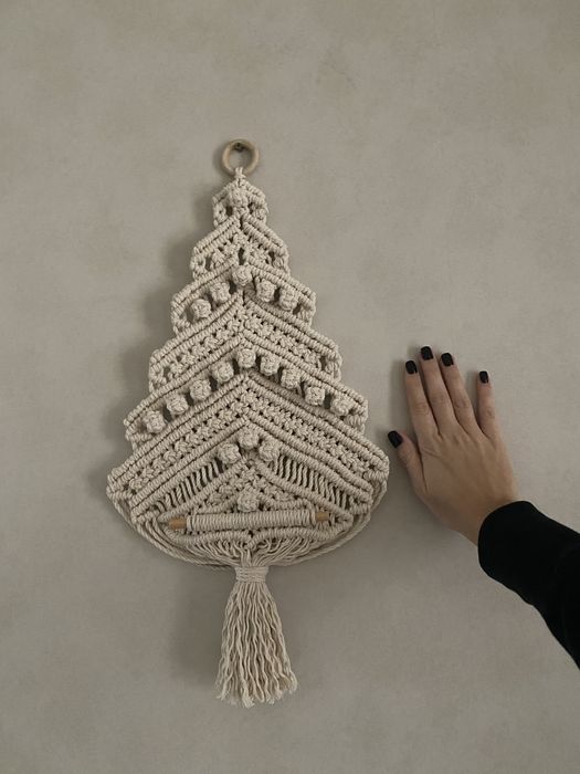 Панно ялинка макрамме декор новорічна прикраса ПАКУВАННЯ В ПОДАРУНОК