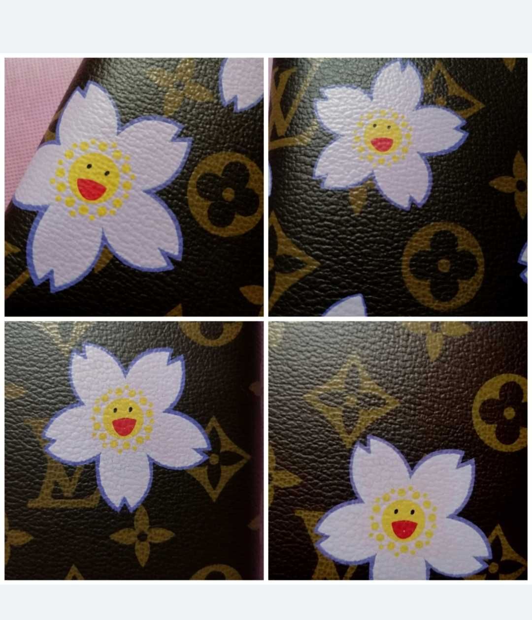 Vintage "Cherry Blossom" - Pele de Vaca, Carteira Louis Vuitton.