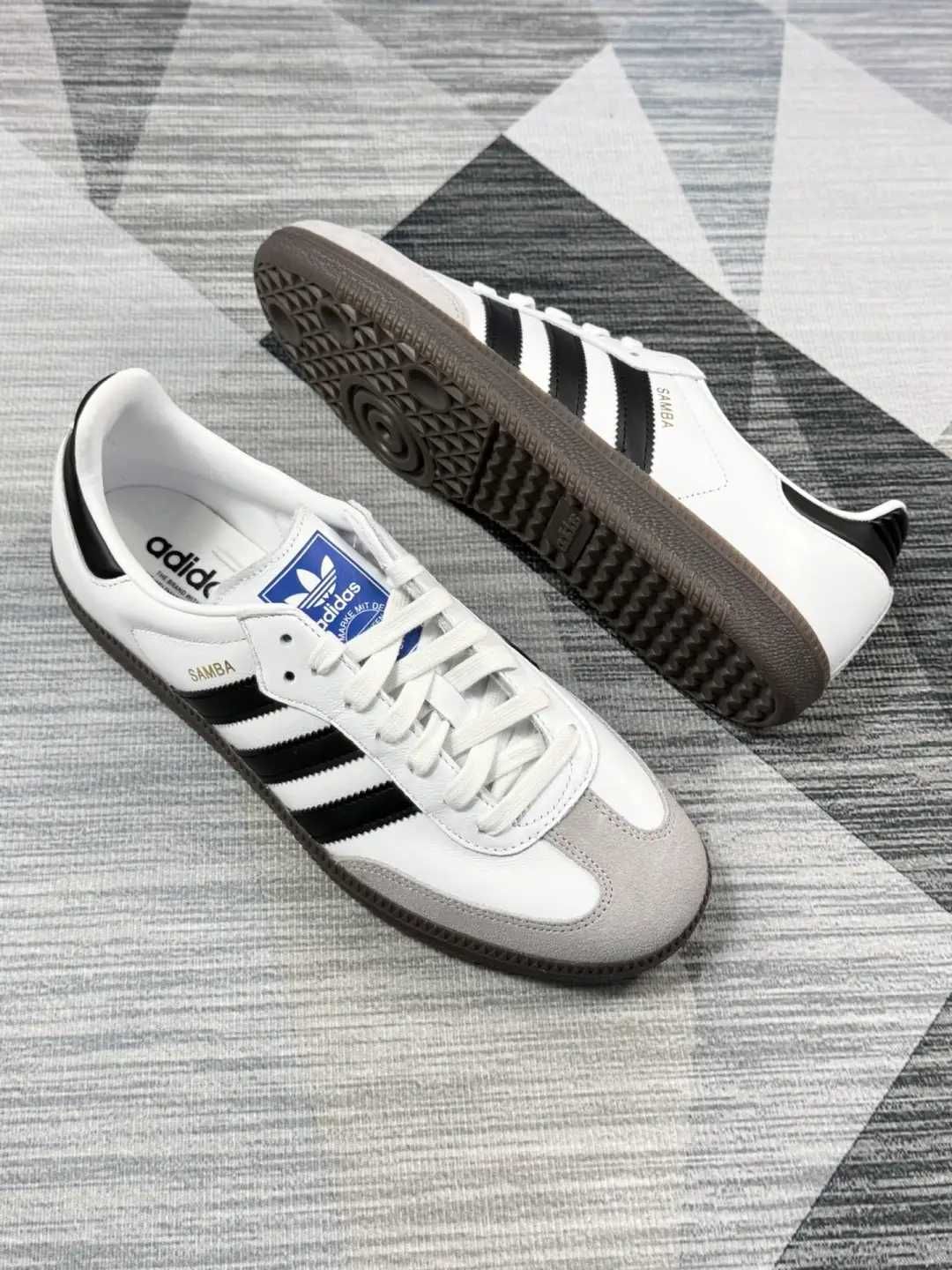 Nowe\Powietrze*airDamskieAdidasSambaSupremeWhite UnisexTrampki 37