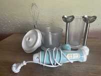 Blender ręczny SilverCrest Lidl - zestaw błękitny