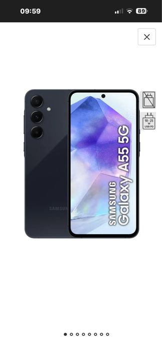 Galaxy A55 5G e 256GB de memória NOVO(nunca usado)