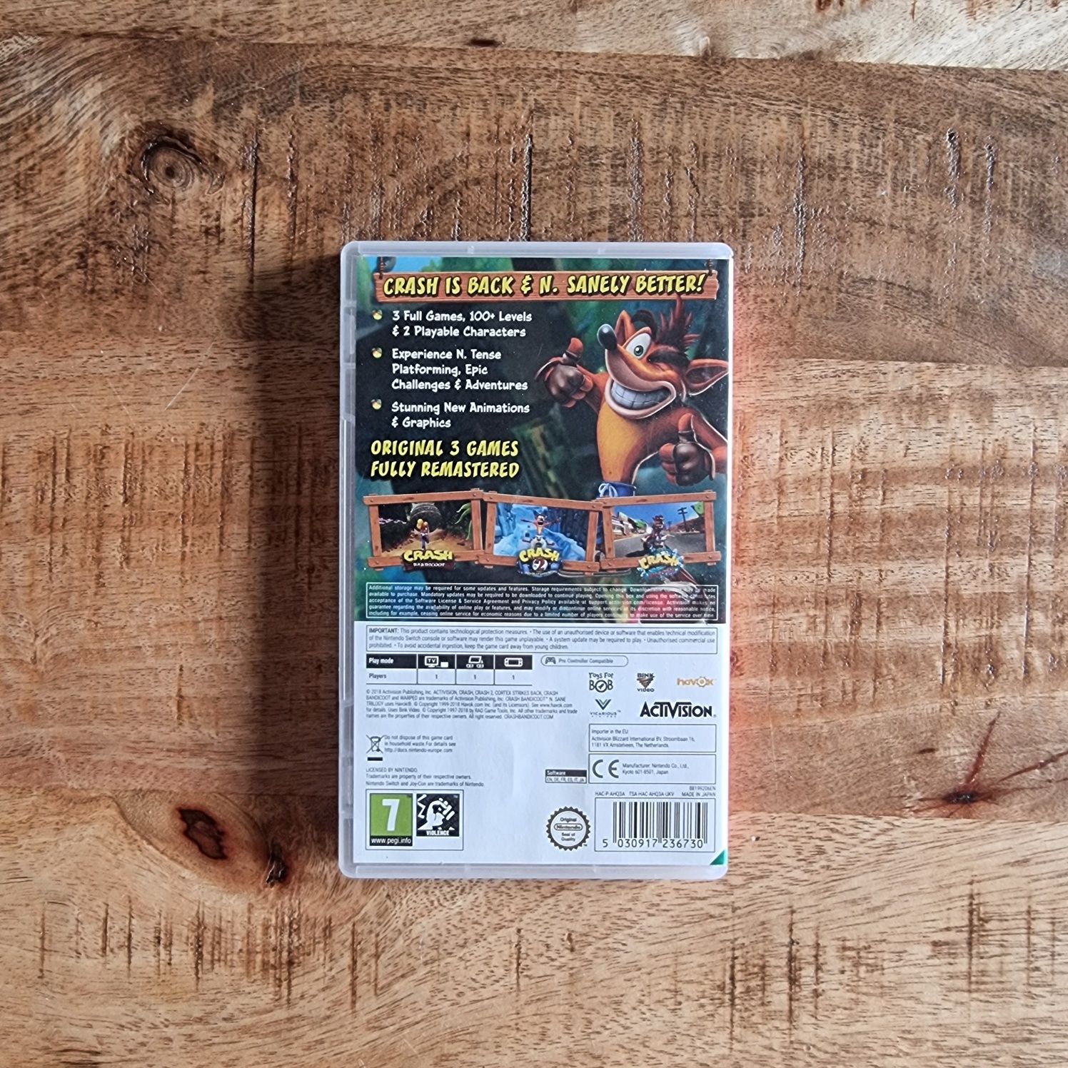 Crash Bandicoot N Sane Trilogy Nintendo Switch