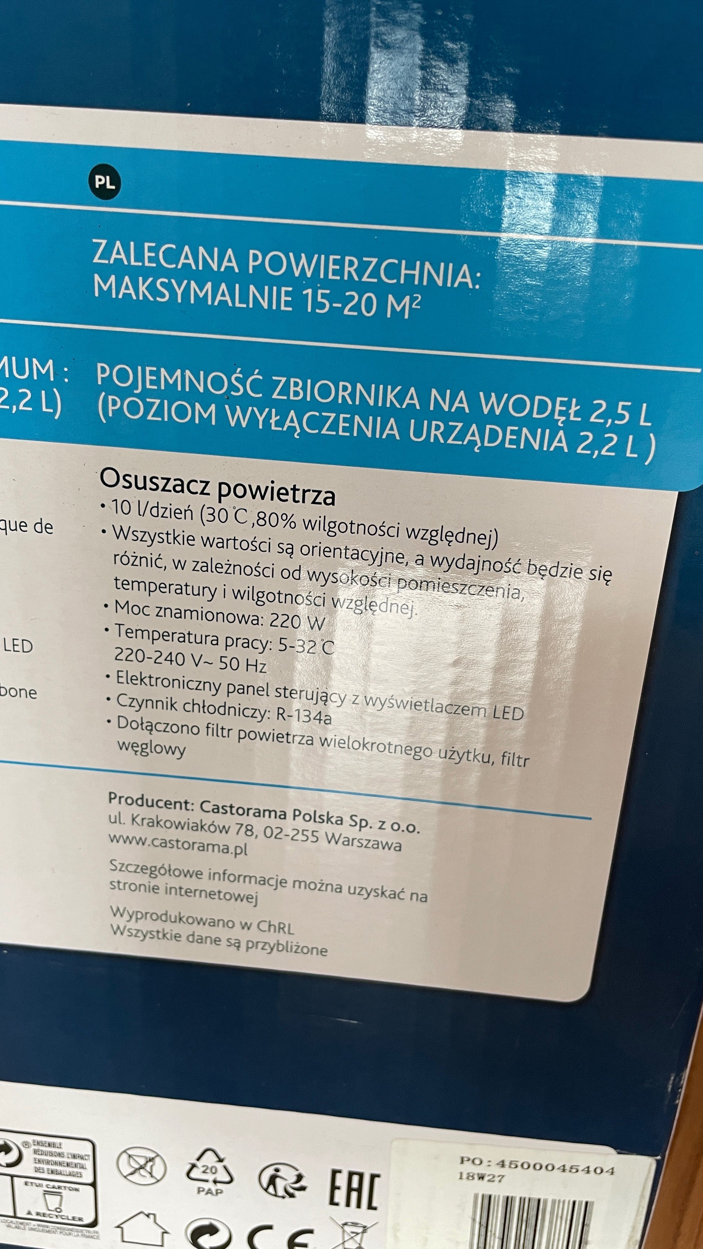 Osuszacz Powietrza Pochłaniacz Wilgoci Blyss 10L 15-20m2 BDB stan