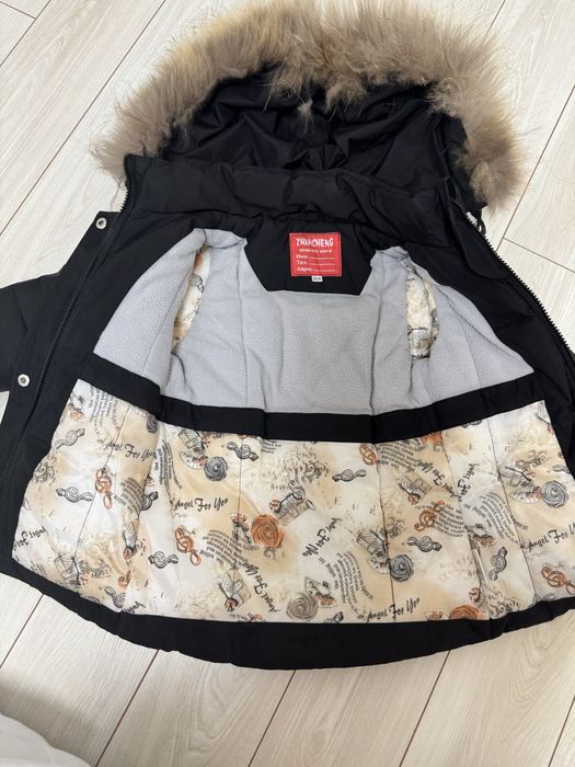 Пуховик на дівчинку, зимова куртка, пальто