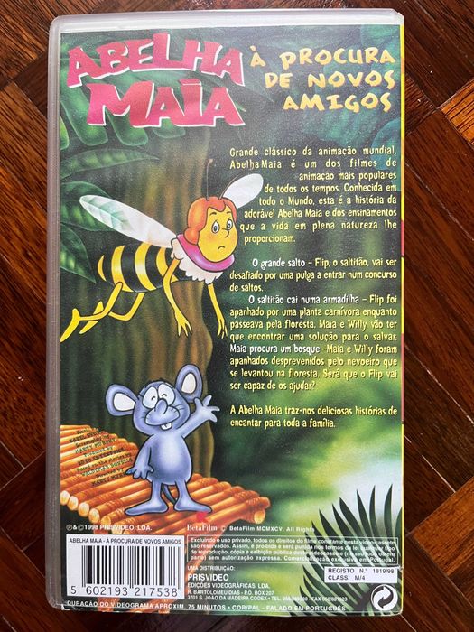 VHS Abelha Maia (Endō e Saitō, 1975) DUB PT-PT
