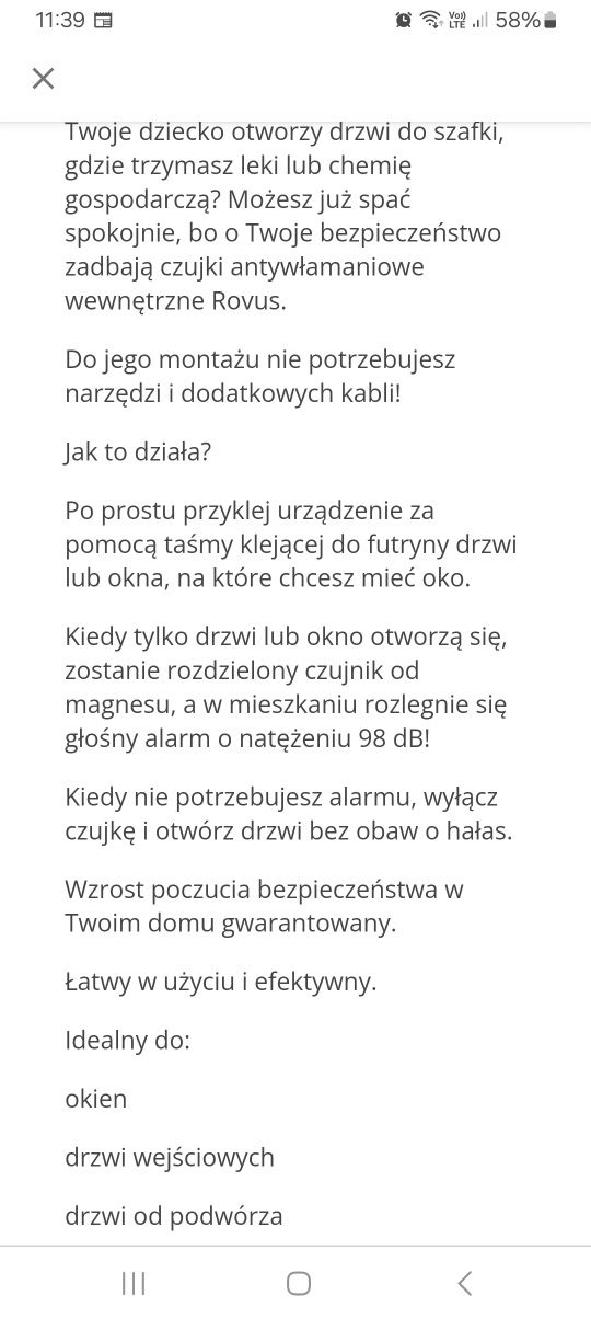 System alarmowy ROVUS