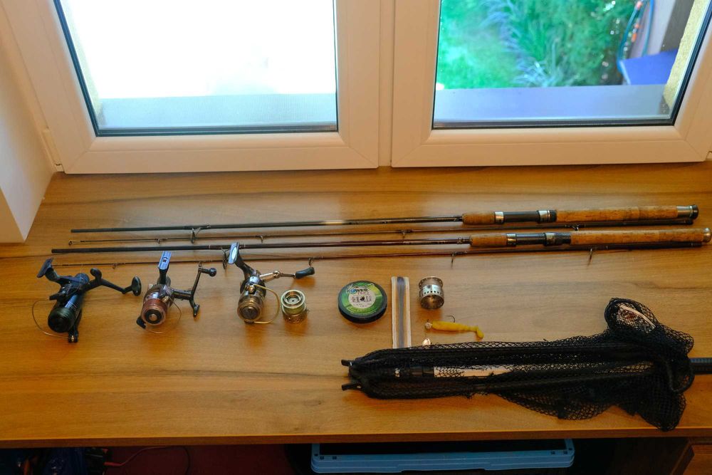 Wędki kołowrotki i inne akcesoria