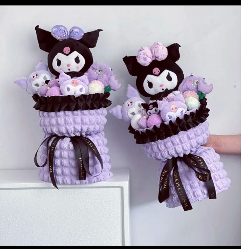 Букет куромі Kuromi з мяких іграшок (в комплекті підсвітка)