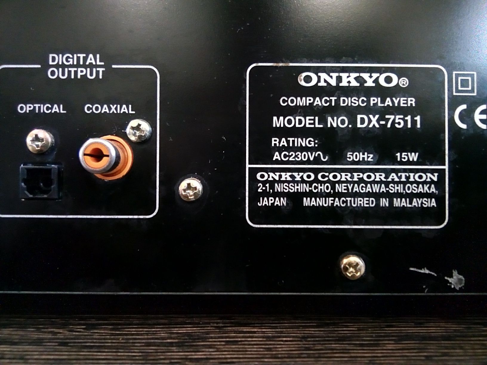 Onkyo DX-7511 compact disc player 1997