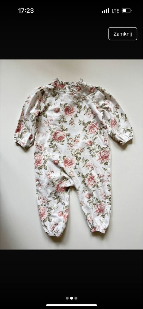 Pizamka w roze newbie